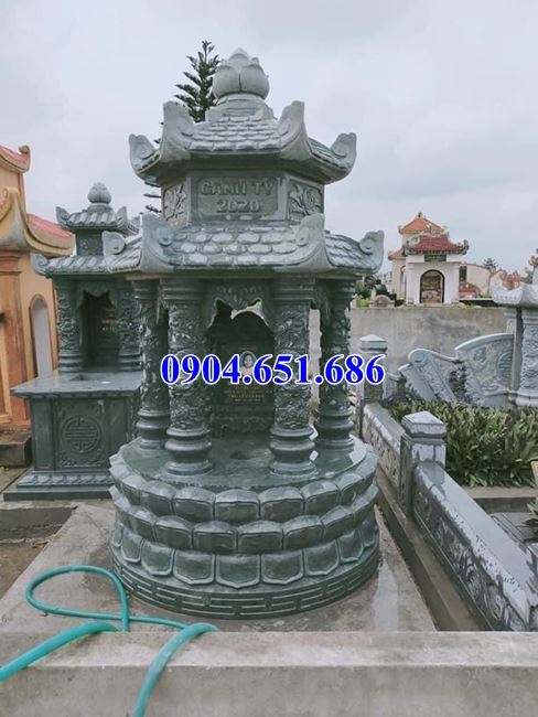 Mẫu mộ tháp đá xanh rêu Thanh Hóa đẹp bán toàn quốc