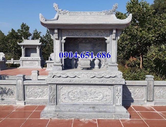 Mẫu nhà linh nghĩa trang đẹp bán tại Kon Tum 09 – Lăng mộ đá gia đình