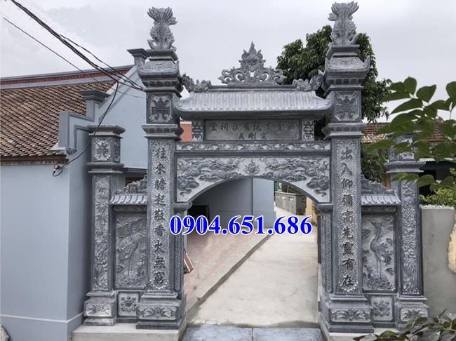 Địa chỉ bán, làm cổng nhà thờ họ, cổng đình chùa, cổng khu lăng mộ bằng đá khối tự nhiên tại Quảng Bình