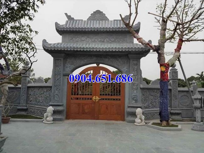 Giá cổng nhà thờ họ bằng đá tự nhiên bán tại Bắc Ninh
