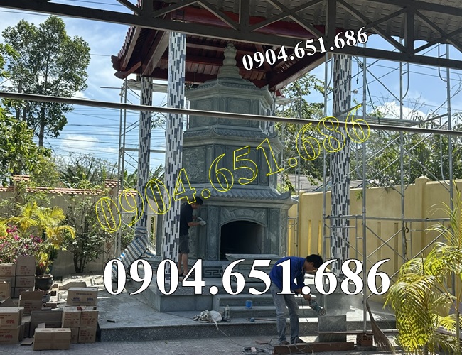 Mẫu tháp đá đẹp để đựng thờ tro cốt, hài cốt bán tại Đồng Nai - Mộ tháp phật giáo tại Đồng Nai