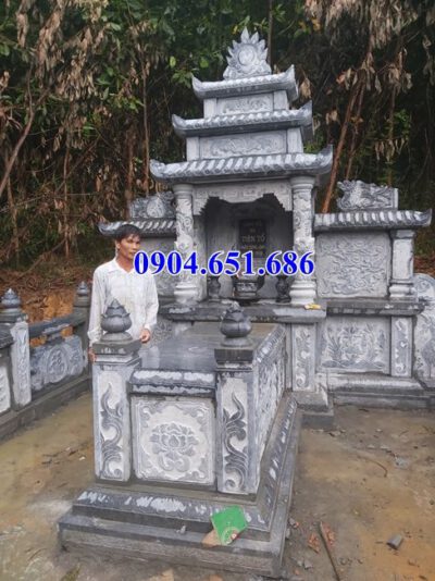 Mẫu lăng mộ tổ đẹp bán tại Quảng Bình 10 – Mộ tổ đá khối tự nhiên
