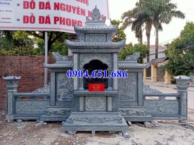 Mẫu lăng mộ đá xanh rêu đẹp bán tại Quảng Bình 05 – Nhà thờ lăng mộ