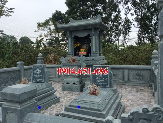 Mẫu lăng mộ đẹp bằng đá xanh rêu bán tại Lai Châu