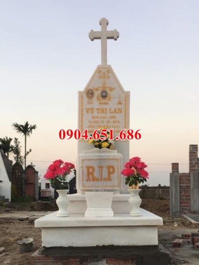 17 Mẫu mộ đá công giáo đẹp bán tại Vĩnh Phúc