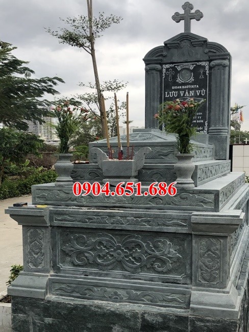 Địa chỉ bán báo giá, xây mộ công giáo đẹp ở Phú Thọ uy tín chất lượng
