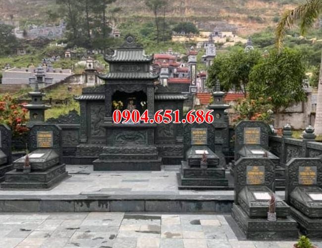 Lăng mộ đẹp đá xanh Thanh Hóa lắp đặt ở Thái Nguyên giá rẻ