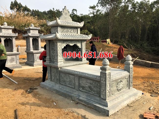 Thiết kế, xây mộ gia đình hai mái đẹp kích thước chuẩn phong thủy Thiết kế, xây mộ gia đình hai mái đẹp kích thước chuẩn phong thủy