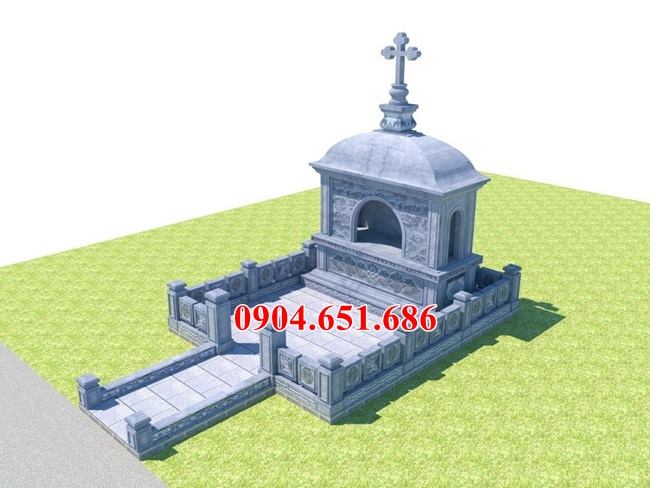 Thiết kế mẫu lăng mộ đạo thiên chúa kích thước chuẩn phong thủy ở Bắc Ninh