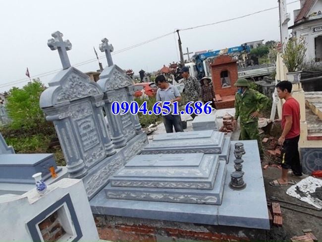 Báo giá bán, làm mộ công giáo, lăng mộ công giáo bằng đá ở Quảng Bình