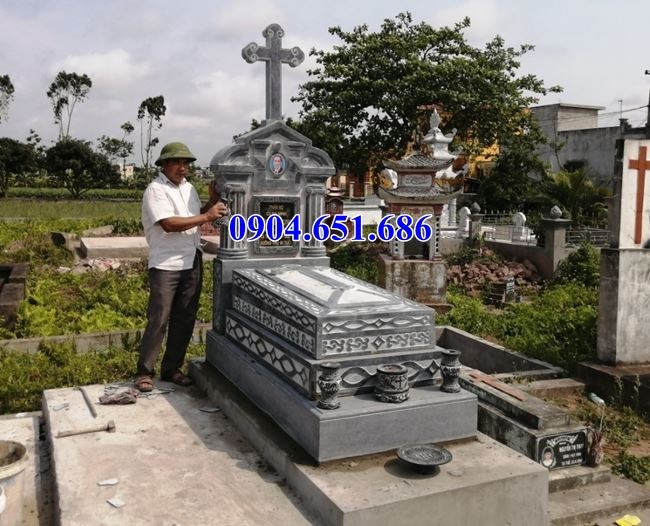 Địa chỉ bán mộ đá, lăng mộ đá công giáo tại Bình Định uy tín chất lượng