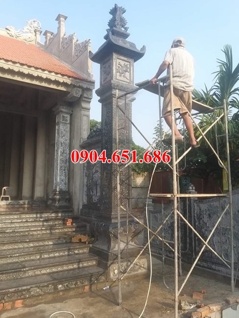 Địa chỉ bán, lắp đặt cột đồng trụ, cột đèn đá nhà thờ họ tại Quảng Ngãi
