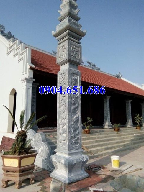 Mẫu cột đèn, cột nanh đình chùa, đền chùa đẹp bán tại Quảng Nam