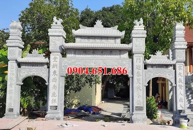 Xây mẫu cổng tam quan chùa đẹp nhất theo yêu cầu