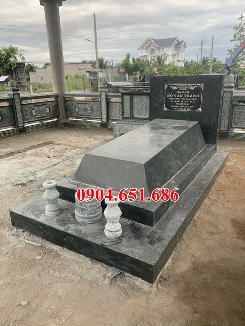 Mẫu mộ kim tĩnh đá xanh rêu hoa cương đẹp nhất bán tại Đắk Nông
