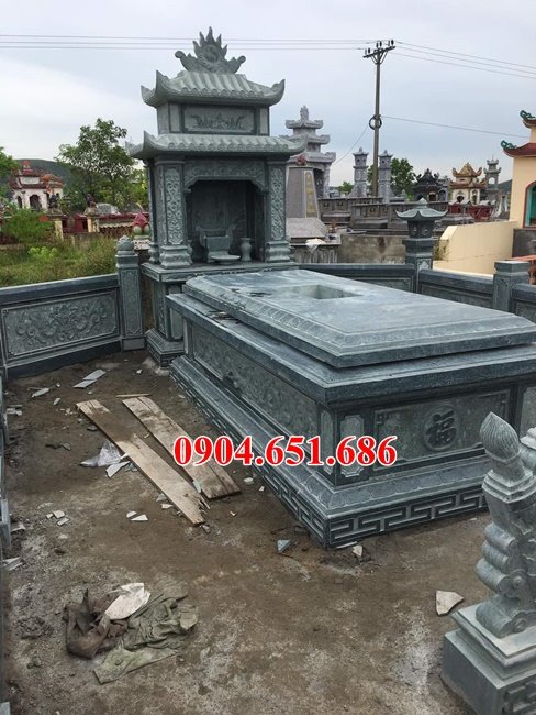 Mẫu mộ tổ đá xanh rêu bán, xây tại Hà Nội đẹp nhất