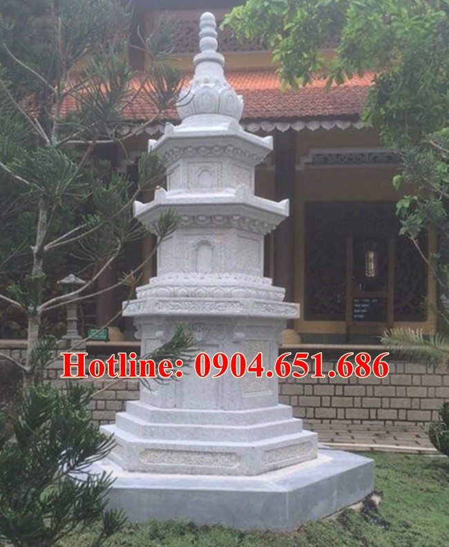 Mẫu mộ tháp phật giáo để thờ tro cốt xây tại chùa bán lắp đặt ở Lâm Đồng, Gia Lai, Kon Tum, Đắk Nông, Đắk Lắk