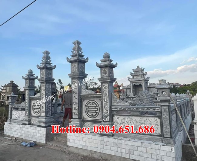 Khu lăng mộ gia đình đẹp, nghĩa trang gia đình đẹp bán, lắp đặt tại Hà Nội