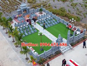 22 Khuôn viên khu lăng mộ gia đình đẹp tại Tuyên Quang hợp phong thủy