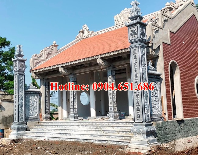 Bán cột đồng trụ nhà thờ họ tại Phú Thọ – 19 mẫu cột đá đẹp tại Phú Thọ