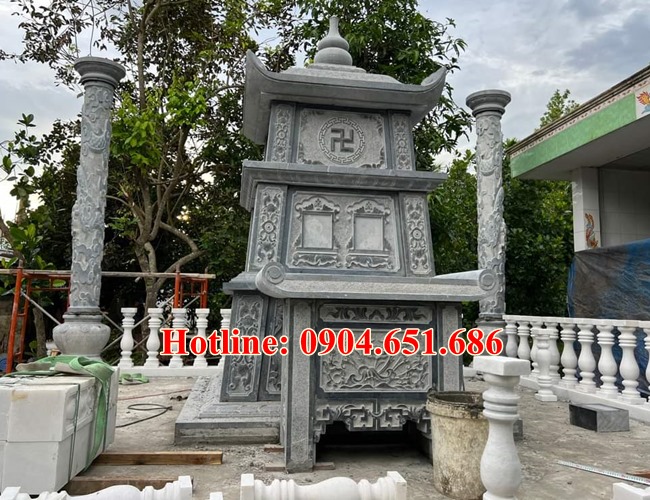 Mẫu mộ tháp đôi đựng thờ tro cốt đẹp bán tại Đồng Nai