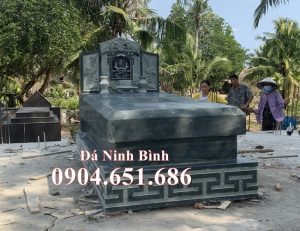 Mẫu mộ đá chôn 1 lần đẹp bán tại Tiền Giang 15 – Mộ đá tại Tiền Giang đẹp