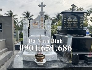Mẫu mộ đá công giáo đẹp bán tại An Giang 67MCG – Mộ công giáo An Giang