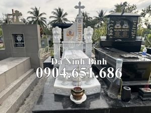 Mẫu mộ đá công giáo đẹp bán tại Kiên Giang 68MCG – Mộ công giáo Kiên Giang