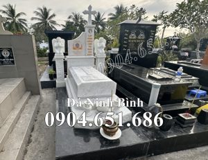Mẫu mộ đá công giáo đẹp bán tại Tiền Giang 63MCG – Mộ công giáo