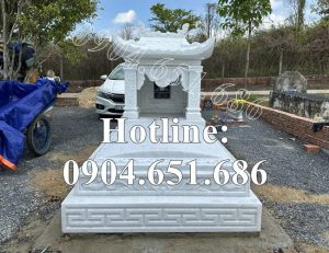 Lắp đặt mẫu mộ đá trắng hung táng đẹp tại Đồng Nai – Mộ đá trắng đẹp tại Đồng Nai