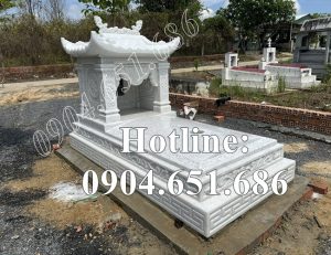 Mẫu mộ đá trắng đẹp bán tại Tây Ninh 71MĐT – Mộ đá tại Tây Ninh