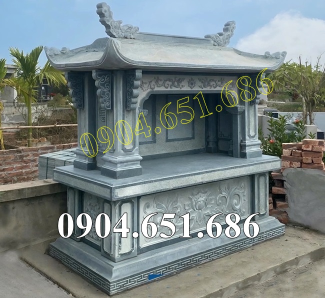Am để tro cốt đá xanh rêu đẹp bán tại Đồng Nai - Nhà để tro cốt ông bà, cha mẹ tại Đồng Nai