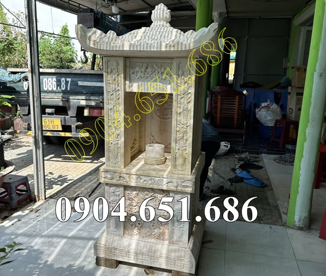 Am thờ đá vàng đẹp để tro cốt bán tại Đồng Nai - Am thờ ngoài trời tại Đồng Nai