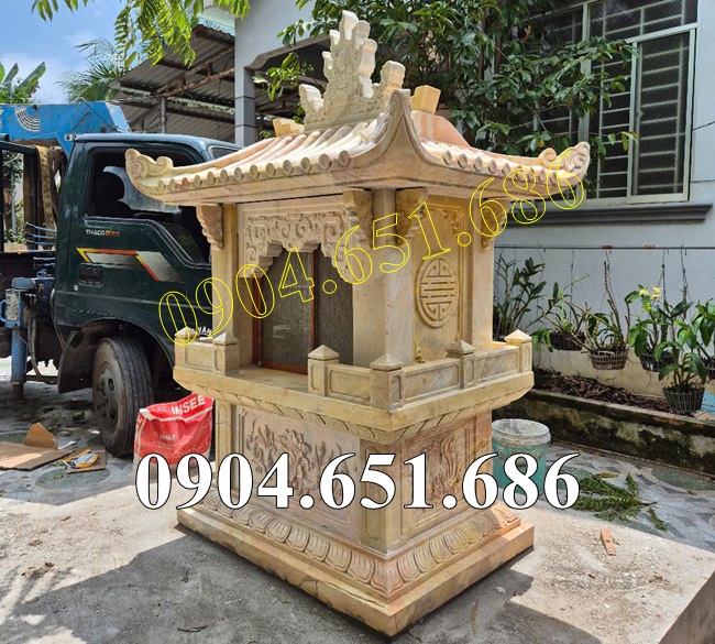 Am thờ để tro cốt đá vàng đẹp bán tại Tây Ninh - Am đá thờ cốt tại Tây Ninh
