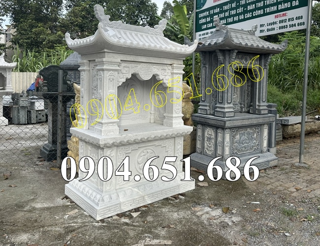 Mẫu am thờ để tro cốt đá trắng đẹp - Am đá đẹp