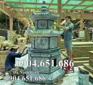 Mẫu tháp đá đẹp bán tại Long An 62LA – Tháp để tro cốt, hài cốt tại Long An