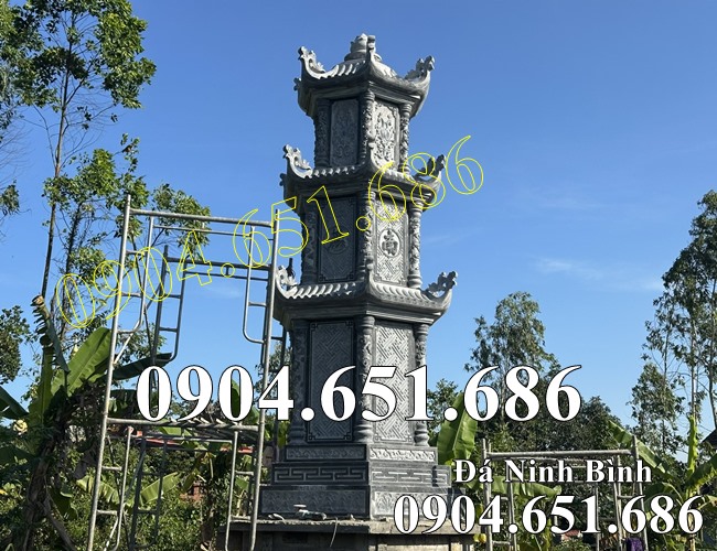 Mẫu tháp đá khối đẹp bán tại Bình Phước - Bảo tháp để tro cốt, hài cốt tại Bình Phước