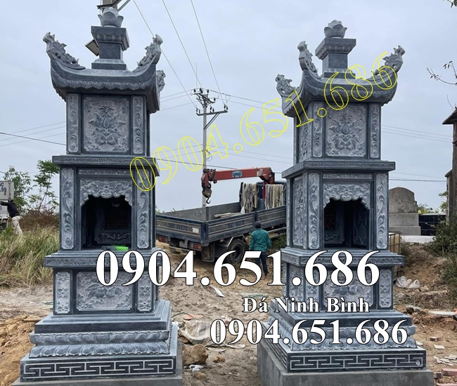 Mẫu tháp đá khối đẹp bán tại Long An - Mộ tháp phật giáo tại Long An