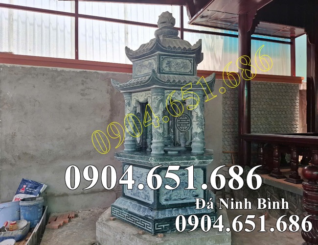 Mẫu tháp đá xanh rêu đẹp để tro cốt, hài cốt bán tại Sài Gòn, Hồ Chí Minh - Tháp đá đẹp tại Sài Gòn