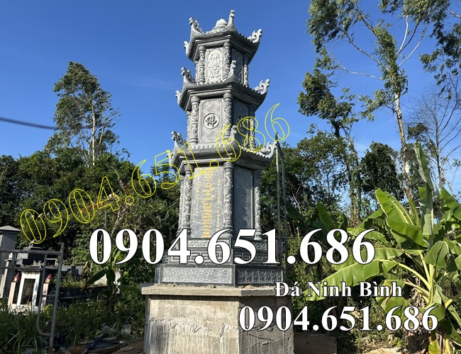 Mẫu tháp để tro cốt đá khối đẹp bán tại Bình Dương - Bảo tháp đá tại Bình Dương