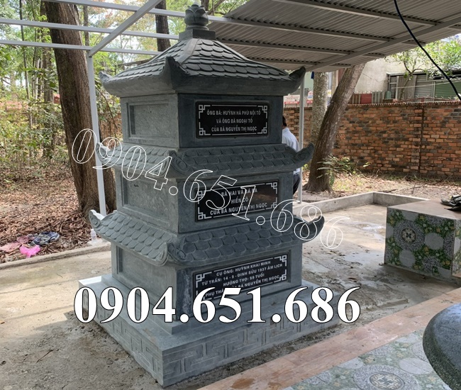 Mẫu tháp để tro cốt nhỏ đơn giản đẹp - Tháp đá đơn giản