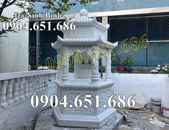 Tháp đá trắng đẹp bán tại Bình Phước - Mộ tháp để tro cốt tại Bình Phước