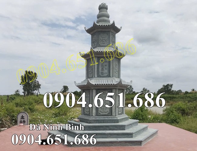 Tháp đá xanh rêu đẹp bán tại Tây Ninh - Tháp mộ để tro cốt tại Tây Ninh