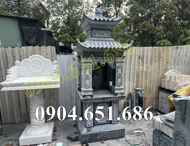 Mẫu am thờ để tro cốt bằng đá khối đẹp bán tại Sài Gòn, Hồ Chí Minh - Am thờ ngoài trời tại Sài Gòn
