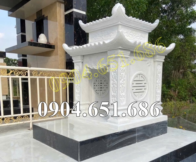 Mẫu am thờ để tro cốt đá trắng đẹp bán tại Sài Gòn, Hồ Chí Minh - Nhà nhỏ để tro cốt tại Sài Gòn