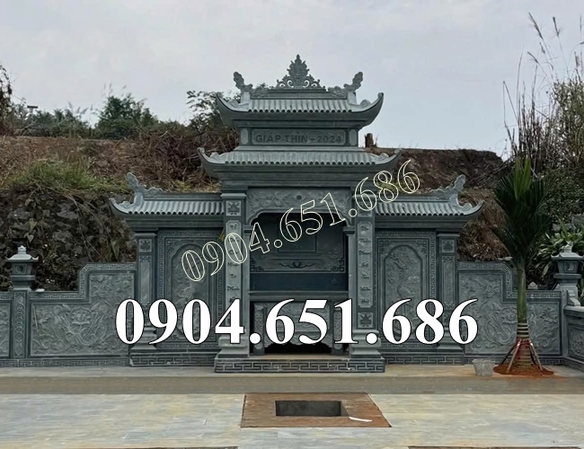 Mẫu am thờ lăng mộ để tro cốt đá xanh rêu đẹp bán tại Sài Gòn, Hồ Chí Minh - Lăng mộ đá gia đình tại Hồ Chí Minh