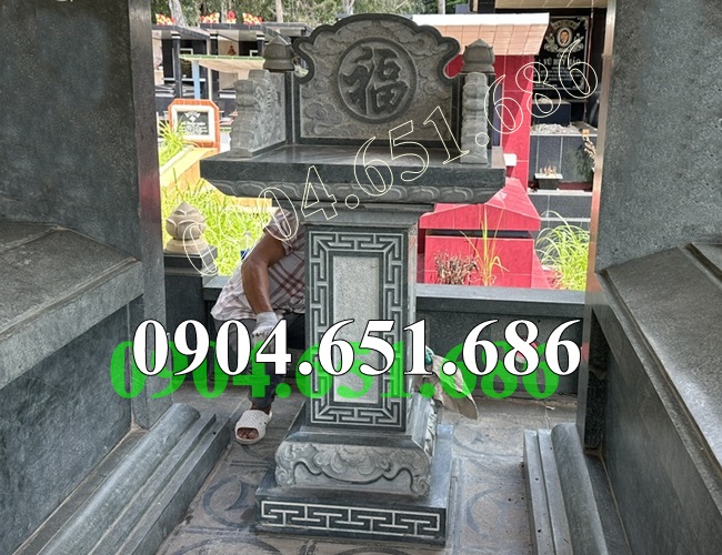 Mẫu bàn thờ thiên thờ ngoài trời đá xanh rêu đẹp bán tại TP Hồ Chí Minh, Sài Gòn - Cây hương nghĩa trang tại Hồ Chí Minh