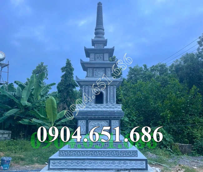Mẫu tháp đá phật giáo để tro cốt, hài cốt đẹp bán tại An Giang - Mộ tháp phật giáo tại An Giang