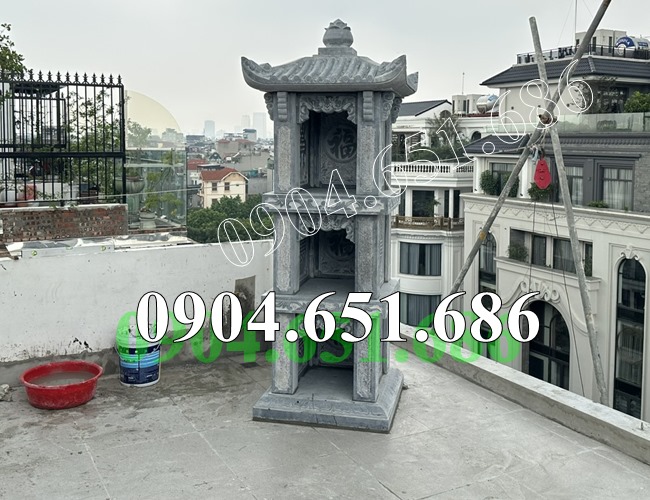 Bàn thờ bàn thiên thiết kế 3 tâng đẹp chuẩn phong thủy bán tại TP Hồ Chí Minh, Sài Gòn - Bàn thờ đá 3 tầng tại Hồ Chí Minh
