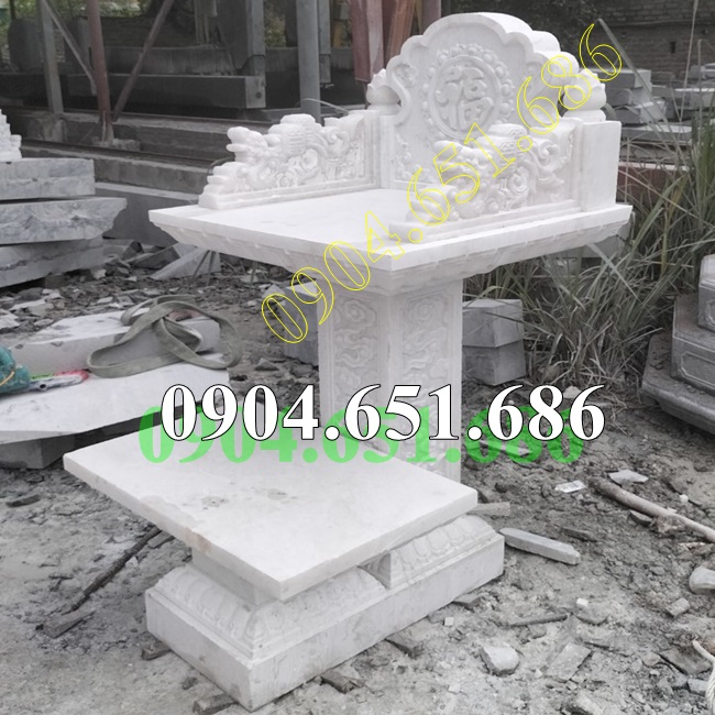 Mẫu bàn thờ bán thiên đá trắng đẹp bán tại Thành Phồ Chí Minh, Sài Gòn - Cây hương thờ thiên địa tại Hồ Chí Minh